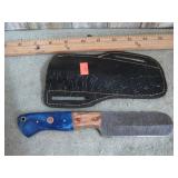 CUSTOM DAMASCUS KNIFE W/ SHEATH