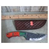 CUSTOM SKINNING KNIFE W/ SHEATH