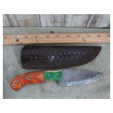 CUSTOM DAMASCUS BLADE HUNTING KNIFE