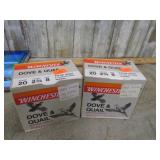 50-- 20ga 2 3/4" #8 SHOT SHELLS