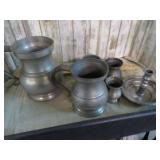 ASSORTED PEWTER WARE