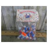 BICENTENNIAL RED, WHITE & BLUE MARBLES