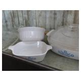 BAKING DISHES & LIDS -- MISS MATCHED