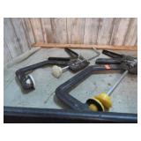 PAIR-- QUICK C-CLAMPS