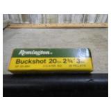 5-- 20ga 2 3/4" #3 BUCK SHOTGUN SHELLS