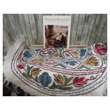 WOOL RUG & NORMAN ROCKWELL BOOK