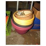 POTTERY & PLASTIC PLANTERS