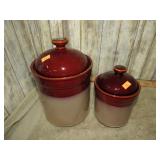 POTTERY CANISTERS