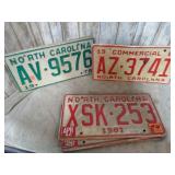 NORTH CAROLINA LICENSE PLATES
