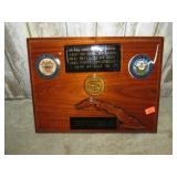 NAVY RETIREMENT PLAQUE