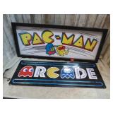 ARCADE & PACMAN SIGNS