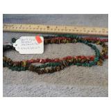 TIGER'S EYE, JASPER, MALACHITE NECKLACES
