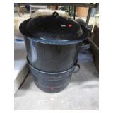 ENAMELED POTS