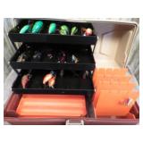 TACKLE BOX W/ FISHING TACKLE