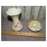 BELLEK IRELAND VASE & BOWL