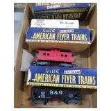 AMERICAN FLYER TRAIN CARS W/ BOXES