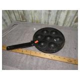 CAST IRON DANISH AEBLESKIVER PAN