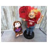 REDSKINS FAN & BEAR FIGURES