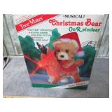 CHRISTMAS BEAR ON REINDEER