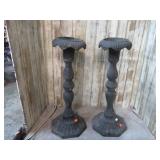 PAIR-- CANDLE STANDS