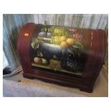 DECORATED WOODEN TRUNK
