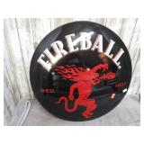 FIREBALL METAL SIGN