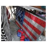 CORNHOLE BOARDS & BAGS -- RED, WHITE & BLUE
