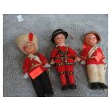 VINTAGE QUEENS GUARD PLASTIC DOLLS