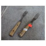 CIVIOL WAR ERA BONE HANDLE FORKS