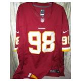 NFL WASHING REDSKINS JERSEY -- 2XL & SCARF