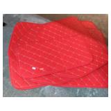 RED VEHICLE FLOOR MATS
