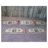5-- $2 BILLS