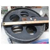 LARGE WAREHOUSE CART WHEELS