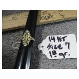14 KT GOLD RING -- 1.8g - 7