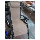 FOLDING LOUNGE CHAIR -- NEEDS NUT & BOLT