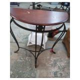 HALF ROUND HALL TABLE
