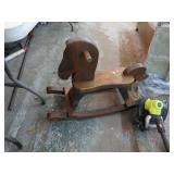 WOOD ROCKING HORSE