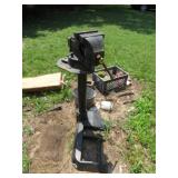 BUFFALO VISE ON STAND