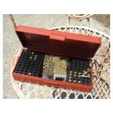 100+ .22 LR BULLETS IN PLASTIC BOX