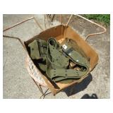 OLD MILITARY BELTS AND POUCHES