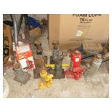 LOT OF 10 BOTTLE JACKS AND SCREW JACKS