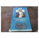 WWII 1943  ARMY NURSE CALANDER W/ MONTHS STILL