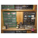 SHELF CONTENTS, BOLT BINS, SCREWS,