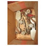 2 PAIRS OF OLD METAL ROLLER SKATES