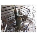 OXYGEN AND ACETYLENE CART, HOSE, TORCH, GAUGES