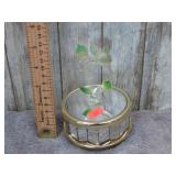 SPUN GLASS HUMMINGBIRD FIGURINE