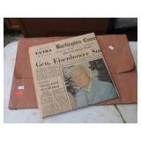 1969 EISENHOWER DEATH NEWSPAPER