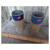 2-- FIRED 75MM BLANK SHELL CASES