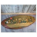 VINTAGE LAST SUPPER FRAMED PRINT