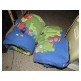 TWO SMURF SLEEPING BAGS